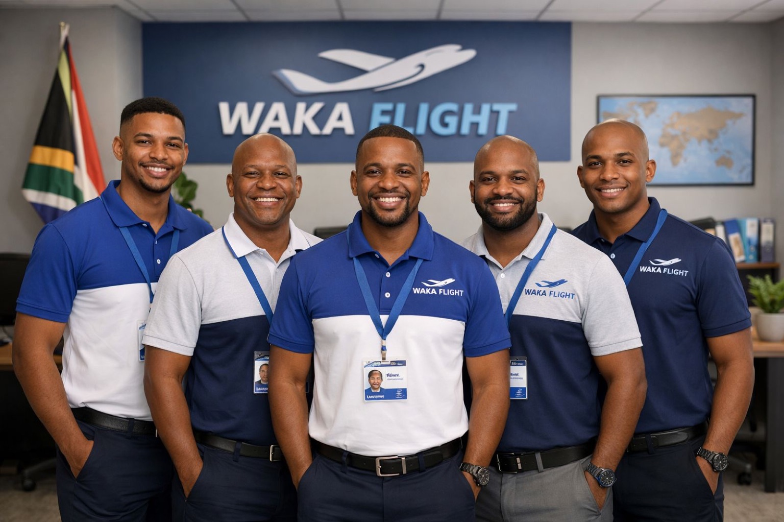 The Waka Flight team in their Cape Town office